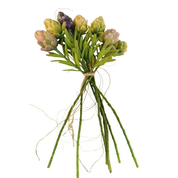 Artificial Protea Flower Stems Bouquet - Mixed Colors For Home Décor Wedding & C - Picture 4 of 11